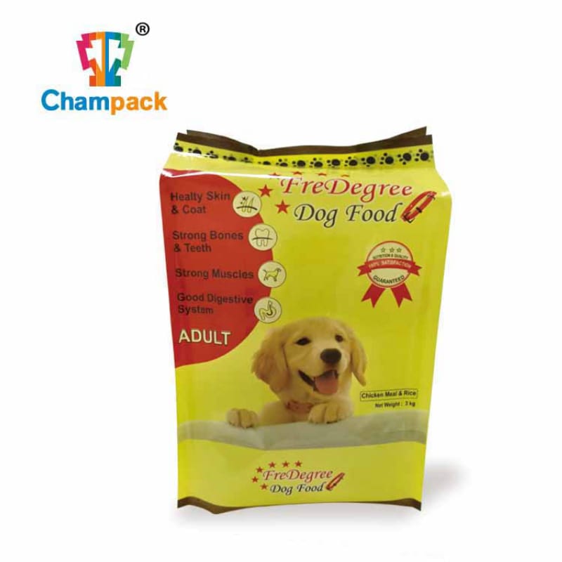 Customized side gusset pouch for pet food dog food