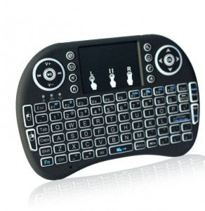 I8 smart backlight 2.4G remote control built-in lithium battery touch smart keyboard