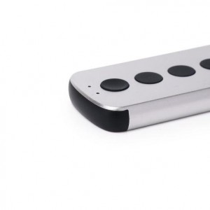 6 keys aluminum remote control customized RF remote control 433mhz or 2.4G for audio/speaker