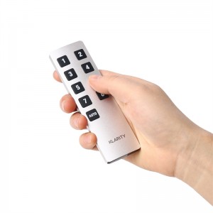New product aluminium remote control private mould metal remote control with 10 square buttons Infrared remote control