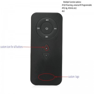 Private 7 keys Mini remote control customized infrared custom Remote control 433.92 mhz
