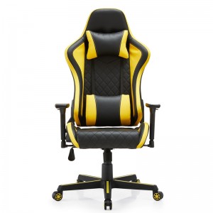 Promotional China Yellow Adult Gaming Chair Racing Gamer Chair,Ergonomic Gaming Chair with adjustable arms Factory