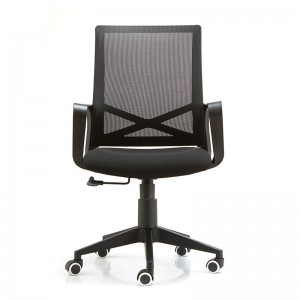 High Quality China Modern Swivel Arm Office Chair With Wheels