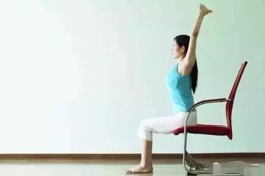 Office chair yoga for office workers