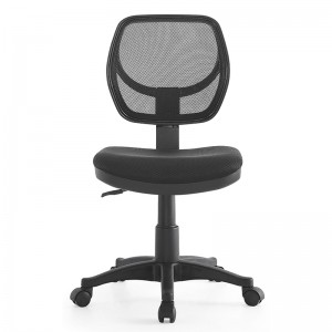 High reputation New Design Small Staff Armless Swivel Fabric Office Chair