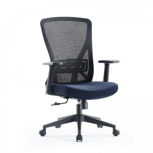 ODM Factory China Popular Design Mid Back Mesh Office Chair with Comfortable Adjustable Armrest and Lumbar Support