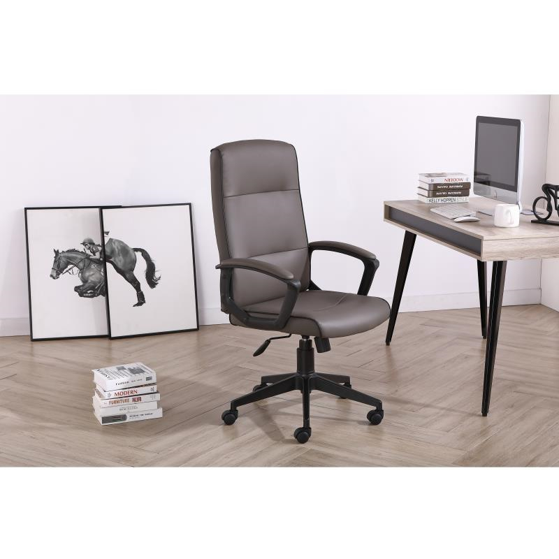 Excellent quality Office Chair With Headrest - Nice Modern Economical Leather Office Chair with Wheels – GDHERO