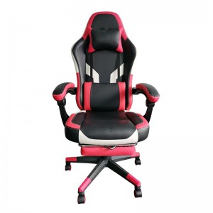 High Back PU Leather Ergonomic Office PC Gaming Chair With Footrest
