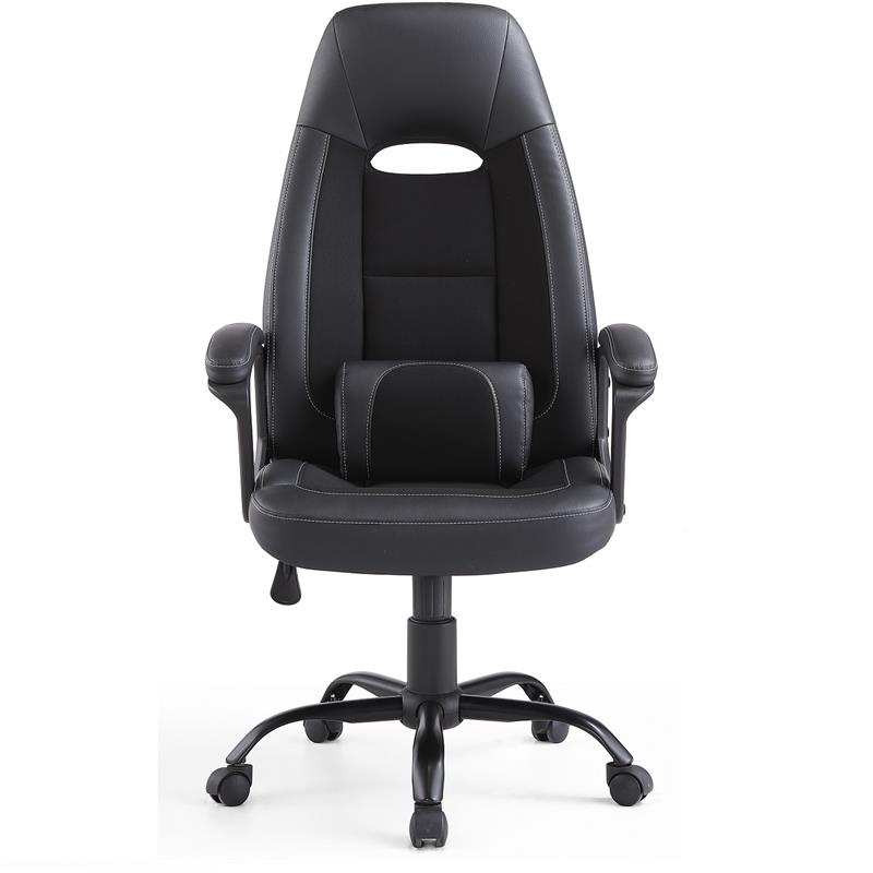 Manufactur standard Mid Century Office Chair - New Nice High Back Modern Leather Fabric Office chair with Lumbar – GDHERO