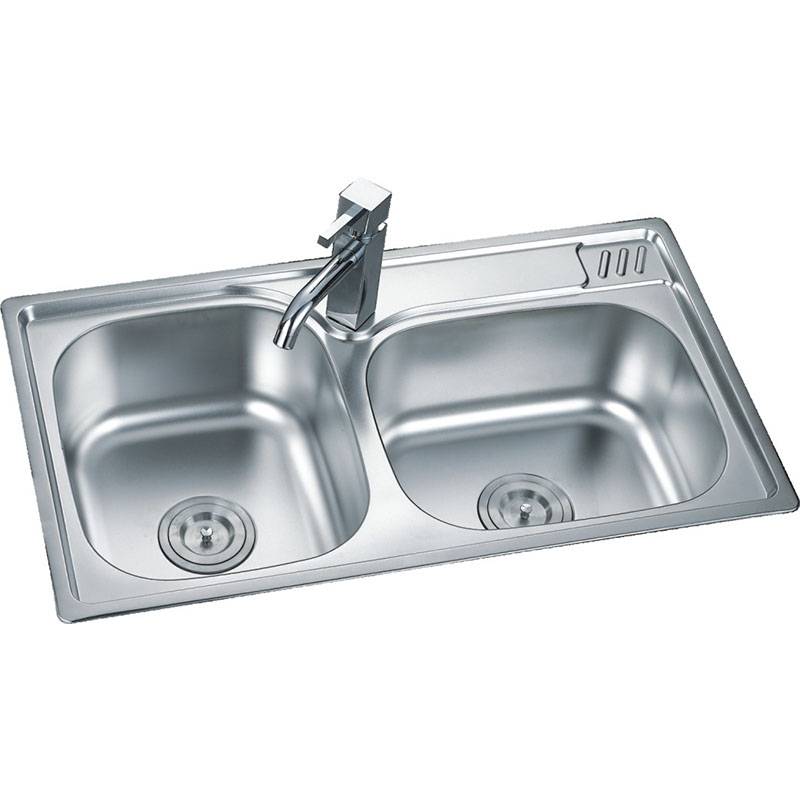 Artificial Stone Sink - Double Bowls Without Panel DE8046 – Jiawang