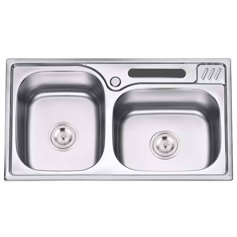 High Quality Kitchen Sink - Double Bowls without Panel DS8046 – Jiawang