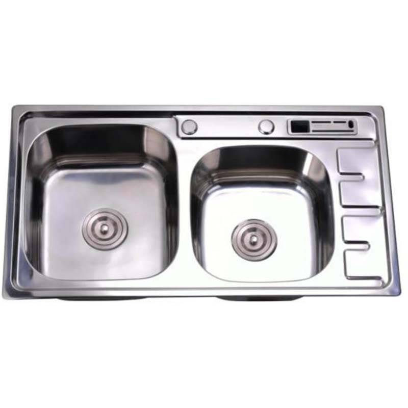 Hotel Sink - Double Bowls Without Panel DS8046A – Jiawang