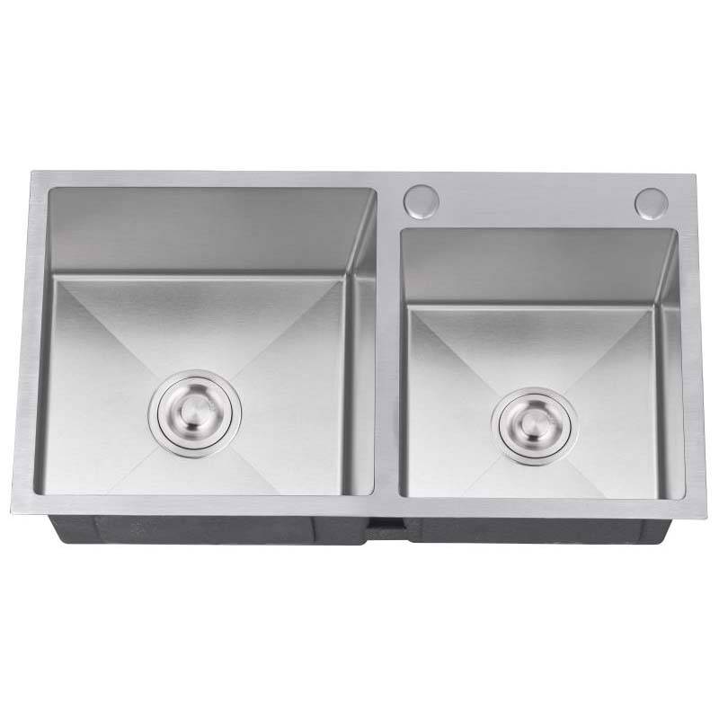 Kitchen Single Bowl Sink - Handmade Double Bowls HM7541 – Jiawang
