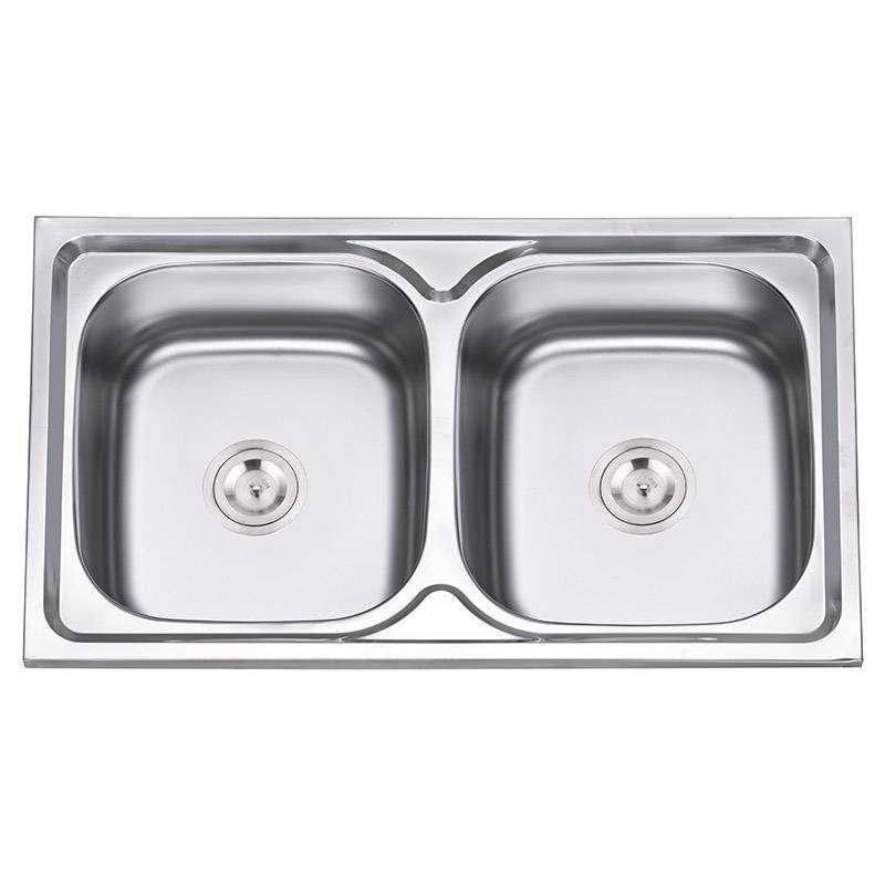 Factory Outlets 304 Stainless Steel Kitchen Sink - Double Bowls Without Panel JW8550A – Jiawang