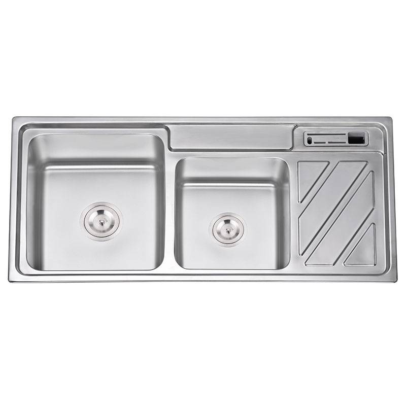 Popular Sink - Double Bowls With Panel RS10048 – Jiawang