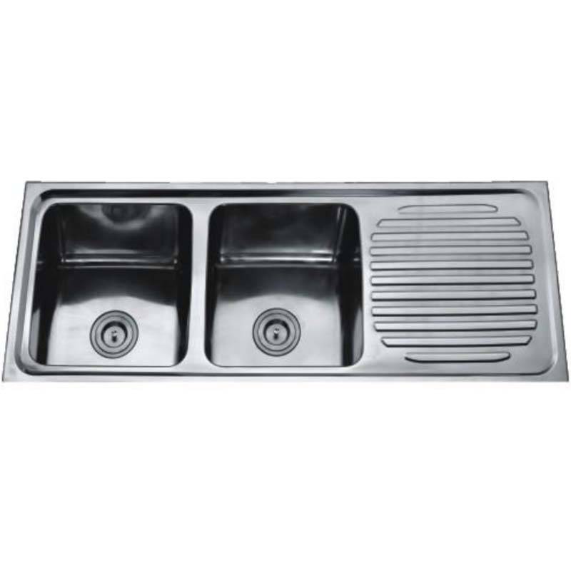 Kitchen Sink Items - Double Bowls With Panel RS12046 – Jiawang