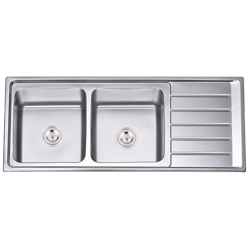 Kitchen+Sinks - Double Bowls With Panel RS12050 – Jiawang