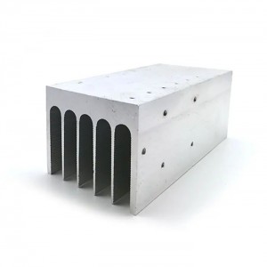 High Power Semiconductor Aluminum Extruded Profile Components Heat Sink