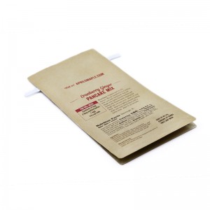 Taaskasutatav kuum müük Kohandatud trükkimine Kohvikott Lamedapõhjaline kott klapitõmblukuga kilekotiga