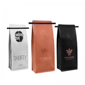 Aluminum Packaging Plastic Bag For Coffee Bean With Tin Tie