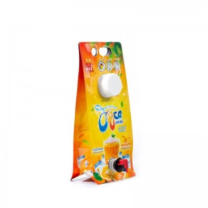 Eight Side Sealed Beverage Packaging Bag with Faucet Dispenser