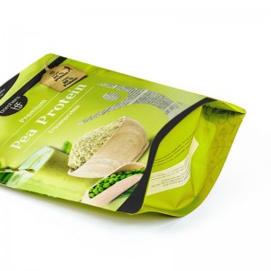 Customized biodegradable recyclable plastic food self-supporting zipper packaging bag