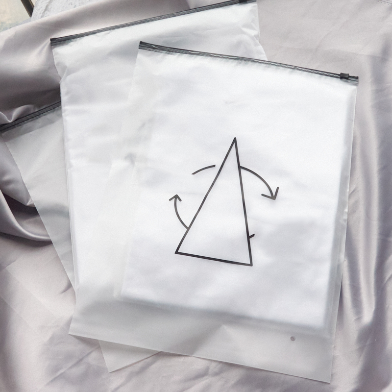 Resealable clothing ziplock bag  Plastic packaging design, Clothing  packaging, Plastic bag packaging