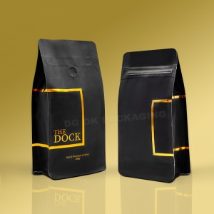 डिग्रेडेबल और रिसाइक्लेबल क्राफ्ट कॉफी पैकेजिंग बैग कॉफी के लिए क्राफ्ट कॉफी बैग