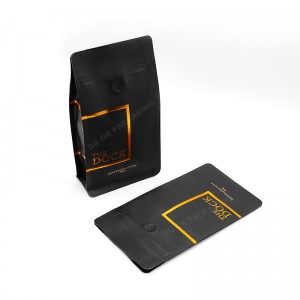 Degradable et recyclable Kraft Coffee Packaging Bag Kraft Coffee Pera Coffee