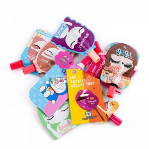 Tehase hulgimüük kohandatud 30 ml 50 ml 100 ml kosmeetikakott huulepulga kreem pakend tilaga kotid huuleharjaga