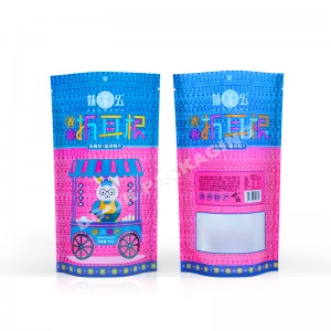 Custom Print Resealable Plastik Food Seal Packaging Ziplock Foil Pouch Zipper Bau Buktina Cookie Mylar Bag Jeung Logo