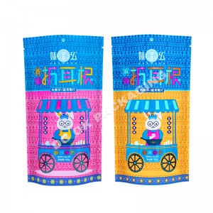 Custom Print Resealable Plastic Food Seal Packaging Ziplock Foil Pouch Zipper Smell Proof Cookie Mylar Bag nga May Logo