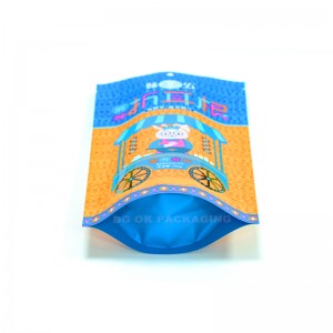 Προσαρμοσμένη εκτύπωση επανασφραγιζόμενη πλαστική σφραγίδα τροφίμων Συσκευασία με φερμουάρ Αλουμινόχαρτο Θήκη με φερμουάρ Αδιάβροχη τσάντα Mylar Cookie με λογότυπο