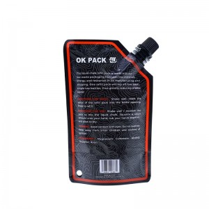 Bossa d'embalatge de bossa de beguda personalitzada Bossa d'embalatge de paper d'alumini Doypack Bossa de bec de líquid per a líquid