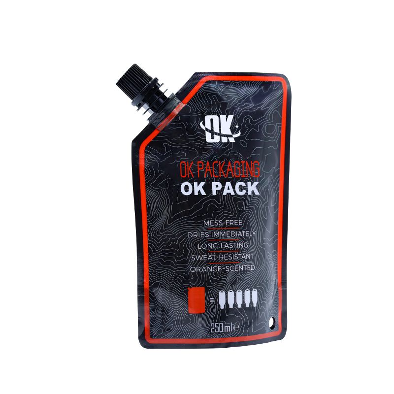 Kustom Spout Pout Bag Drink Pouch Packaging Bag Stand Up Foil Doypack Spout Liquid Spout Pouch Bag Kanggo Cairan