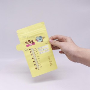 Design personalizat 6 oz 8 oz presterilizat BPA Snd BPS saci de unica folosinta pentru depozitarea laptelui matern pentru copii