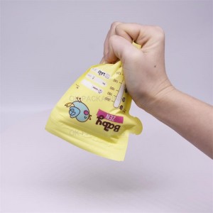 कस्टम डिज़ाइन 6oz 8oz प्री स्टरलाइज़्ड BPA Snd BPS फ्री डिस्पोजेबल बेबी एंटी ब्रेस्ट मिल्क स्टोरेज बैग