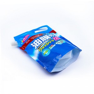 Customized Size Plastic Bags Aluminum Foil Leakproof Juice Drink Stand Up Spout Pouch Bag With Spout
