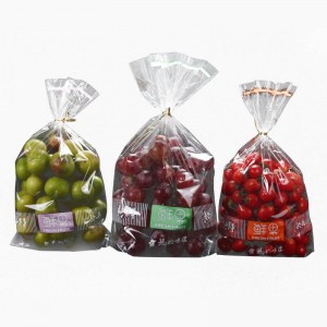Transparent Anti Fog Packaging Pouch Fruit Shop Supermarket Vegetable And Fruit Storage Breathable Plastic Bags