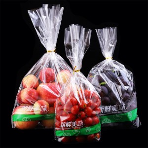 Transparent Anti Fog Packaging Pouch Fruit Shop Supermarket Vegetable And Fruit Storage Bags Plastic Breathable