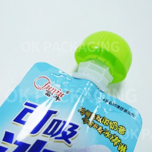 Customized Digital Printing Baby Food Juice Mis Spout Pouch 100ml 500ml Peev Xwm Digital Gravure Printing Stand UP Ntim rau Dej Haus