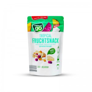 Bolsa con cremallera de pie impresa personalizada/bolsas de plástico personalizadas reutilizables a prueba de humidad/Bolsa con forma personalizada ZipLock Candy Biscuit Snack Stand Up