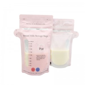 Saccu di latte maternu cù sensori di temperatura Saccu di almacenamentu di latte