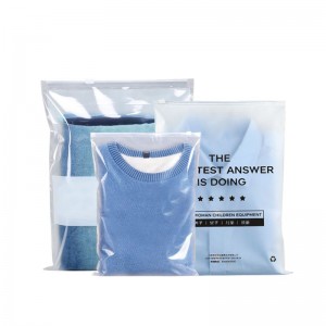 Transparenter, gefrosteter PVC-Kunststoff-Verpackungsbeutel für Kleidungsstücke