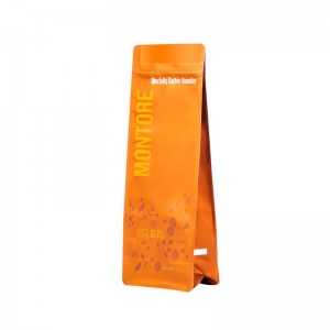 Hot Sale Customized Recycalable Kopi Packaging Bag Zipper Ngadeg Tas Kopi Kanthi Valve
