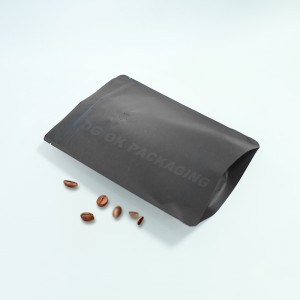 Lupum Compostable Resealable Kraft Paper Coffee Bean Bag Cum Valvae et Zipper
