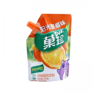 Food Grade Pouch Package Uban sa Spout Stand Up Reusable Plastic Juice Spout Pouch