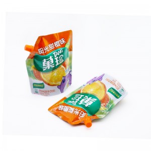 Pakiranje s vrećicom za hranu s izljevom, plastična vrećica za višekratnu upotrebu s izljevom za sok