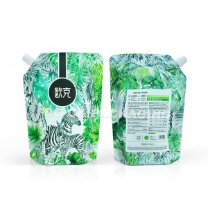 Brugerdefineret genanvendelig madtudpose til shampoo Refill Underemballage drikkepose med tudemballage Flydende pose