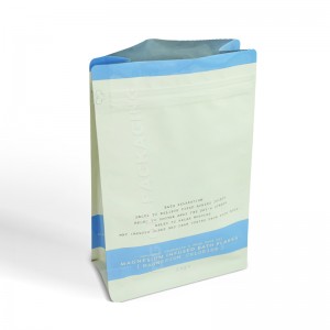 Plastična vrećica za pakiranje s matiranim ravnim dnom i patentnim zatvaračem s tiskanim logotipom